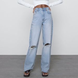 Wide Leg Full Length Zara Jeans